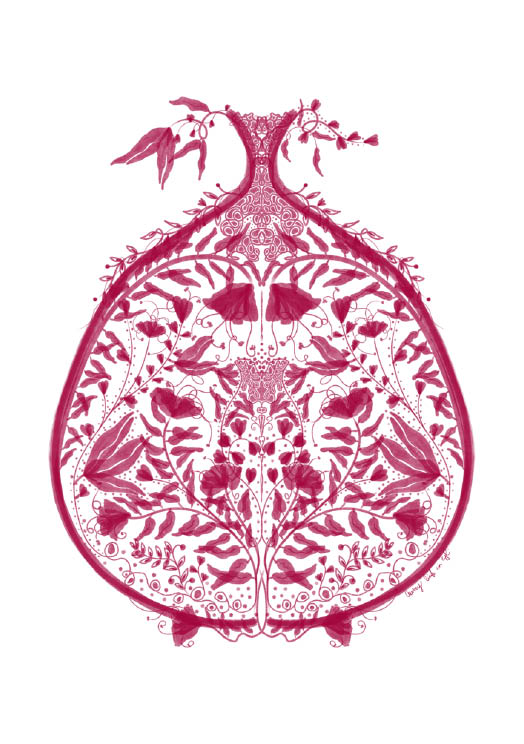 A Pomegranate's Symmetry - StohneIllustration