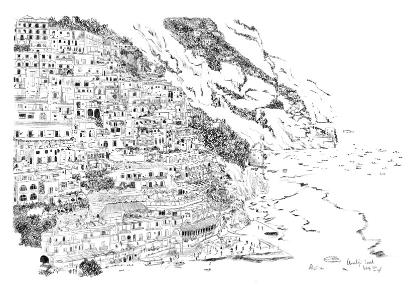 Amalfi, Italy 2 - StohneIllustration