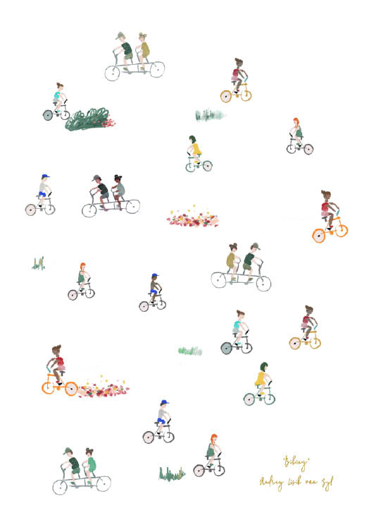 Biking in the Park - StohneIllustration