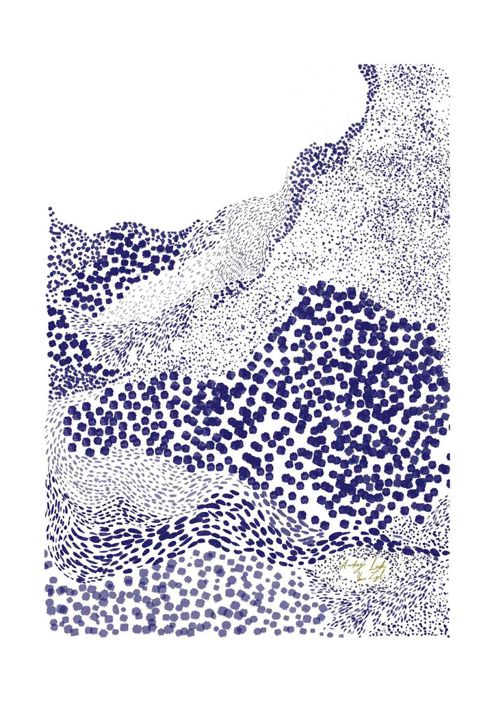 Dots, Blue - StohneIllustration