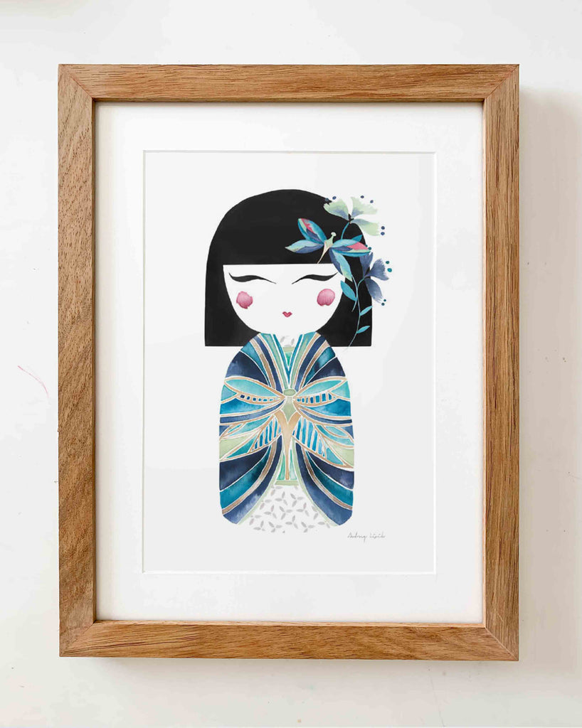 Kimmi Doll, Blue - StohneIllustration