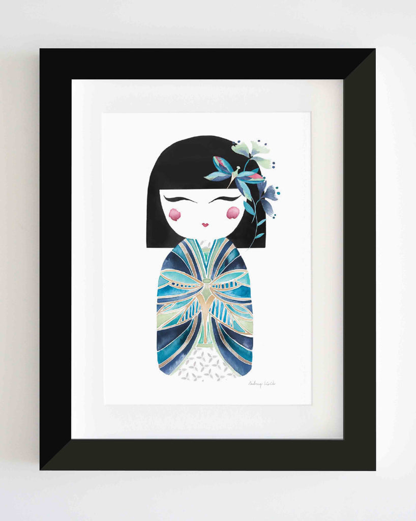 Kimmi Doll, Blue - StohneIllustration