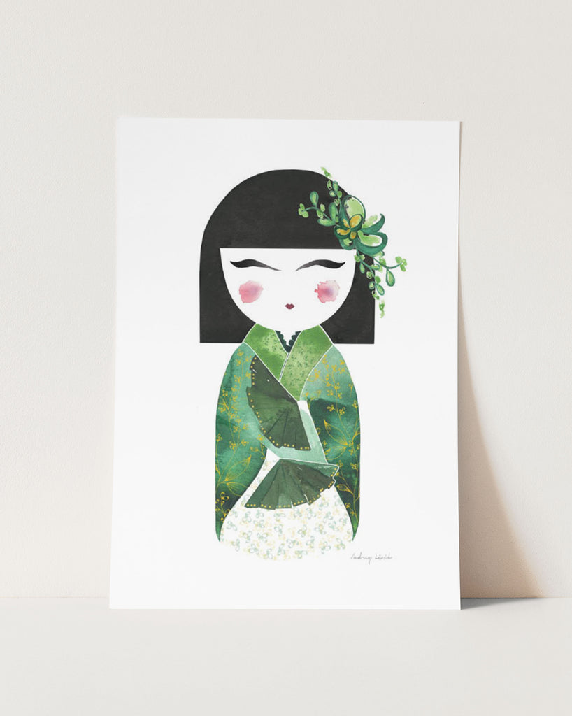 Kimmi Doll, Green - StohneIllustration