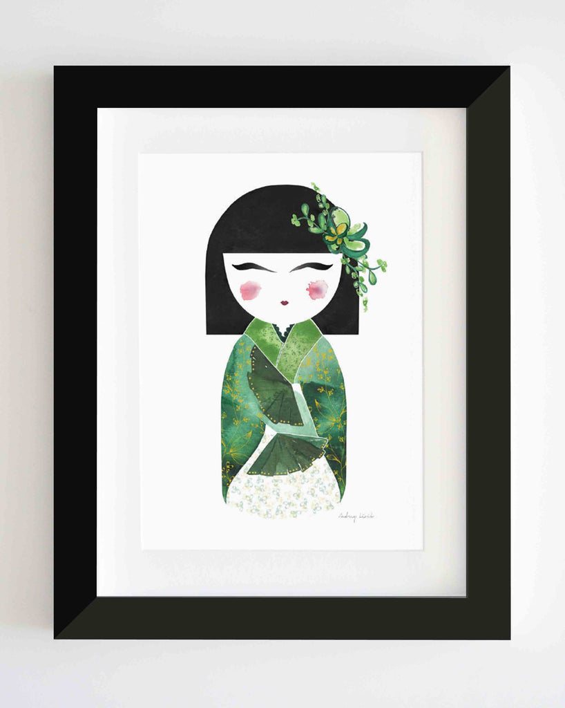 Kimmi Doll, Green - StohneIllustration