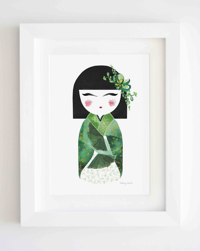 Kimmi Doll, Green - StohneIllustration