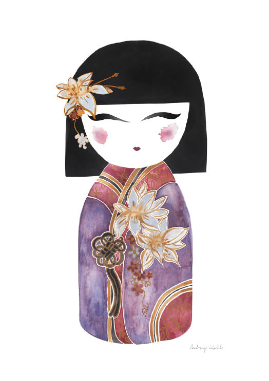 Kimmi Doll, Purple - StohneIllustration